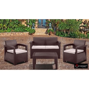 Комплект мебели Rattan Comfort 4 (диван, 2 кресла, стол)